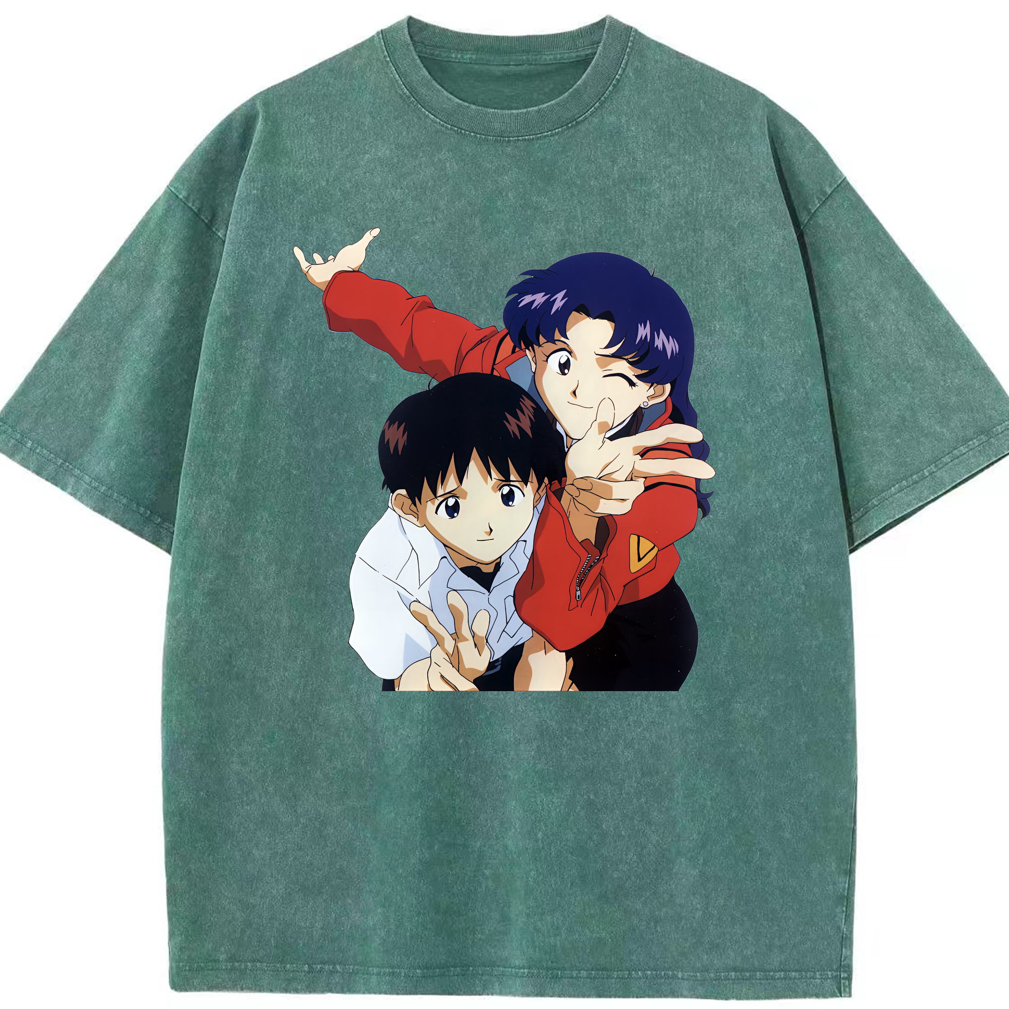 （画像用） EVA 新世紀エヴァンゲリオン 綿100% ヴィンテージ風 半袖Tシャツ（フロントプリント）